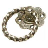 KIRKPATRICK BRASS 0679 Gate Handle Ring Antique Brass