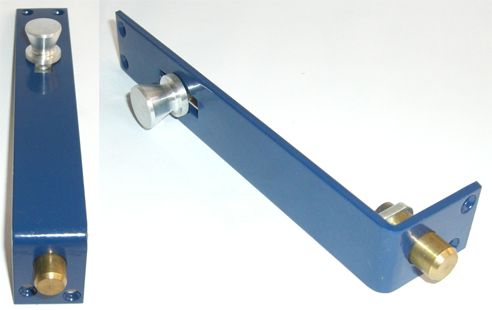  Knob Slide Bolt 152mm Steel Blue