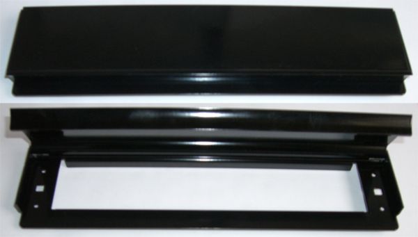  Letter Plate 76x305mm Black