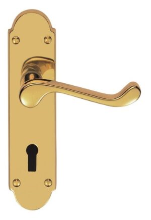 CARLISLE BRASS DL168 Oakley Lever Furniture Lock PB (SET)