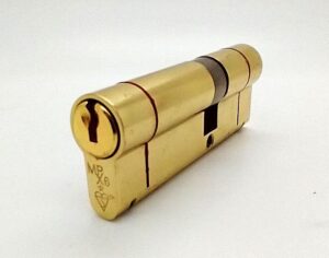 EUROSPEC MPx6 CYX7123550PB/BP Euro Double Cylinder BS 85mm Brass (EACH)