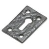 KIRKPATRICK 1502 Escutcheon Key Antique Black (PAIR)