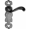 KIRKPATRICK 1563 LT Lever Latch Furniture Black (SET)