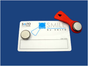 SALTO IBPSR Smile Ibutton Program Fob & Shadow Card Red (SET)