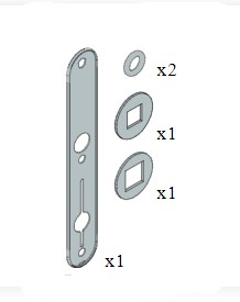SALTO SP226849 XS4 Outdoor Kit For External Doors Narrow (EACH)