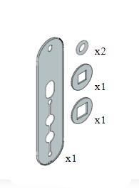 SALTO SP226850 XS4 Outdoor Kit For External Doors Wide (EACH)