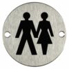 Pictogram Unisex 75mm Dia Stainless Steel (EACH)