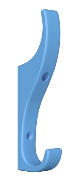 Gower Hat & Coat Hook Sky Blue 120mm (EACH)