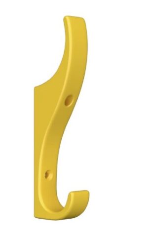 Gower Hat & Coat Hook Yellow 120mm (EACH)