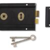 UNION J1445-BJ Rim Sash Lock 3 Lever 152mm Black (EACH)