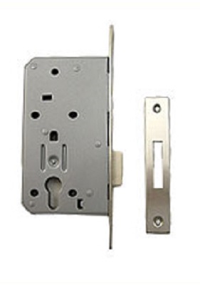 Mortice Deadlock Euro DIN 60/93mm SS (Per EACH)