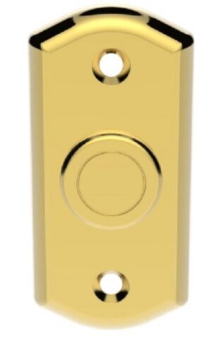 CARLISLE BRASS Victorian Shaped Bell Push PVD (Per EACH)