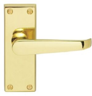 Victorian Furniture Lever Latch Polished Brass (Per SET)