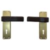 KENRICK Lever Lock Furniture Gold/Brown (Per SET)