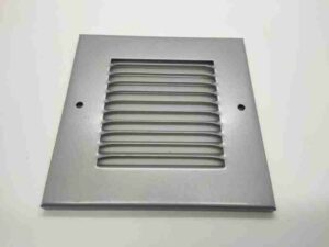 Fire Block Grille Vent Cover 140x140mm Silver (Per EACH)