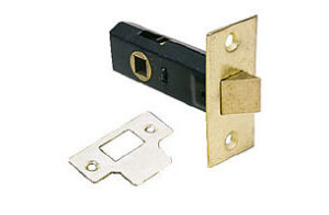 Tubular Latch 63mm Bolt Through Fix Electro Brass (Per EACH)