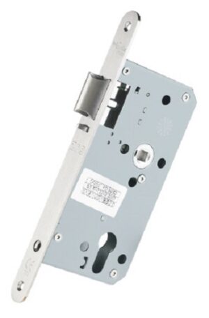 Mortice Auto Nightlatch DIN 72cc 60/90mm Radius SS (Per EACH)