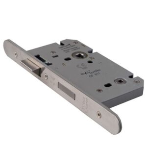 EUROSPEC DLS7860WCSSS/R Bathroom Mortice Lock DIN 78cc [5] 60/85mm Radius SS (Per EACH)