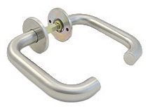 Lever Handle On 4mm Rose Unsprung 304 SSS (Per PAIR)