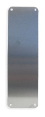 Push Plate 350x90mm Radius Corners Satin Stainless (Per EACH)
