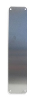 Push Plate 350x75mm Radius Corners Satin SS (Per Each)