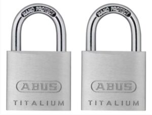 ABUS 64/30T Titalium Padlock Steel Shackle 30mm (Twin Pk) (Per PK 2)