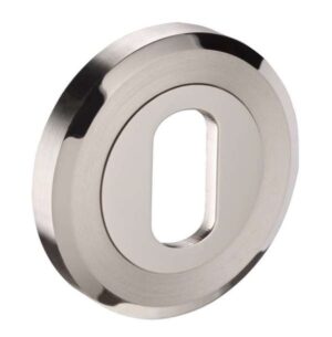 Oval Cylinder Escutcheon 53mm Dia 316 Dss (Per PAIR)