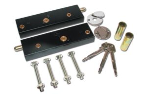 ASEC Garage Door Key Locking Bolts Black Pair (Per PAIR)