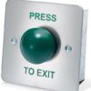 Press To Exit Switch Standard Dome SS/Green (Per EACH)