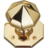 FRANK ALLART 1068 Octagonal Mortice Furniture 64mm PB (Per SET)