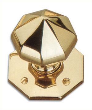 FRANK ALLART 1068 Octagonal Mortice Furniture 64mm PB (Per SET)