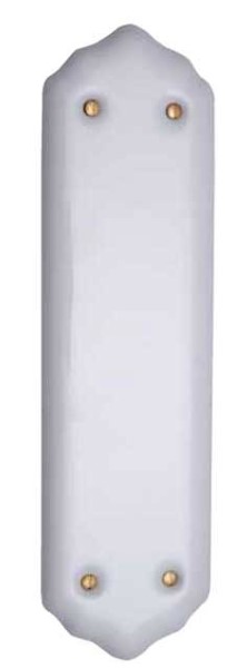 Finger Plate 289mm White Plain (Per EACH)