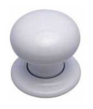 Mortice Set 57mm White Plain (Per SET)