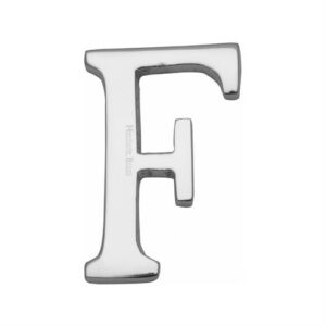 HERITAGE BRASS C1565 2 F-PC Letter F Pin Fix 50mm CP (Per EACH)