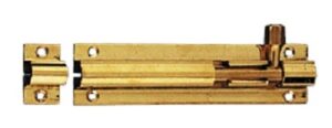 Barrel Bolt Straight 250x38mm Polished Brass (Per EACH)