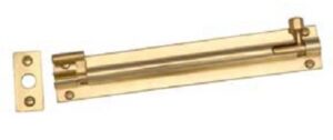 Barrel Bolt Necked 75x25mm Polished Brass (Per EACH)
