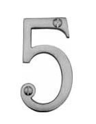 Numeral Face Fix 76mm No.5 Polished Chrome (Per EACH)