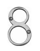 Numeral Face Fix 76mm No.8 Polished Chrome (Per EACH)