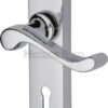Bedford Lever Furniture Lock 152x41mm Polished Chrome (Per SET)