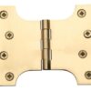 Parliament Hinge 100x75x125mm Polished Brass (Per HINGE)