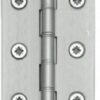 Finial Butt Hinge 75mm Satin Chrome (Per HINGE)