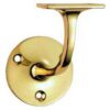 Handrail Bracket 76mm Polished Brass (Per EACH)