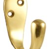 Robe Hook Single 51mm Polished Brass (Per EACH)