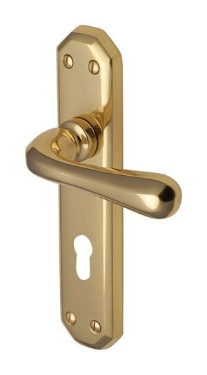 Charlbury Lever Lock Furniture 183x41mm P/Brass (Per SET)