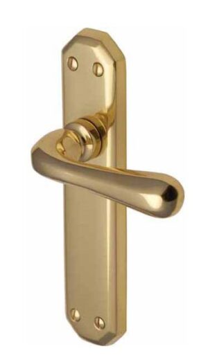 Charlbury Lever Latch Furniture 183x41mm P/Brass (Per SET)