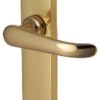 Windsor Lever Latch Furniture 154x40mm P/Brass (Per SET)