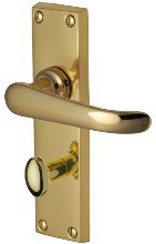 Windsor Lever Bathroom Furniture 154x40mm P/Brass (Per SET)