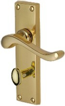 Bedford Lever Bathroom Furniture 154x40mm P/Brass (Per SET)