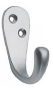 Robe Hook Single 45mm Satin Chrome (Per EACH)