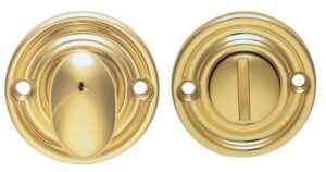 Queen Anne Thumbturn & Release (No Ind) [5] PB (Per PAIR)
